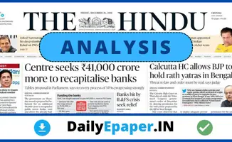 The Hindu PDF News Analysis